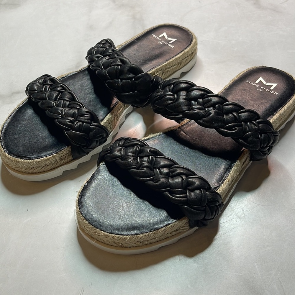 Marc Fisher Jaime Espadrille Slide Sandal NWOT